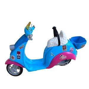 Barbie Scooter Bike Moped Vespa -Mattel 2011 - Blue/Pink